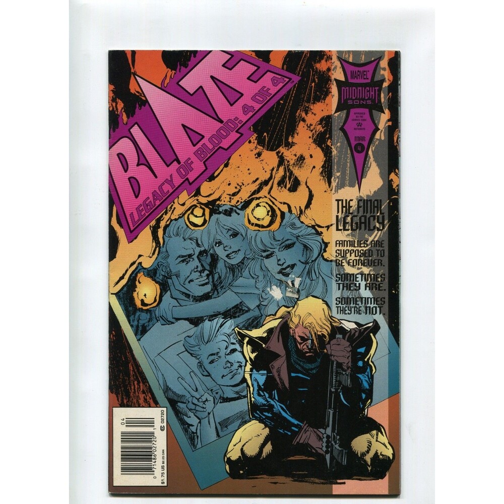 Blaze Legacy Of Blood #4 Comic Book 1994 Marvel Comics Newsstand Midnight Sons